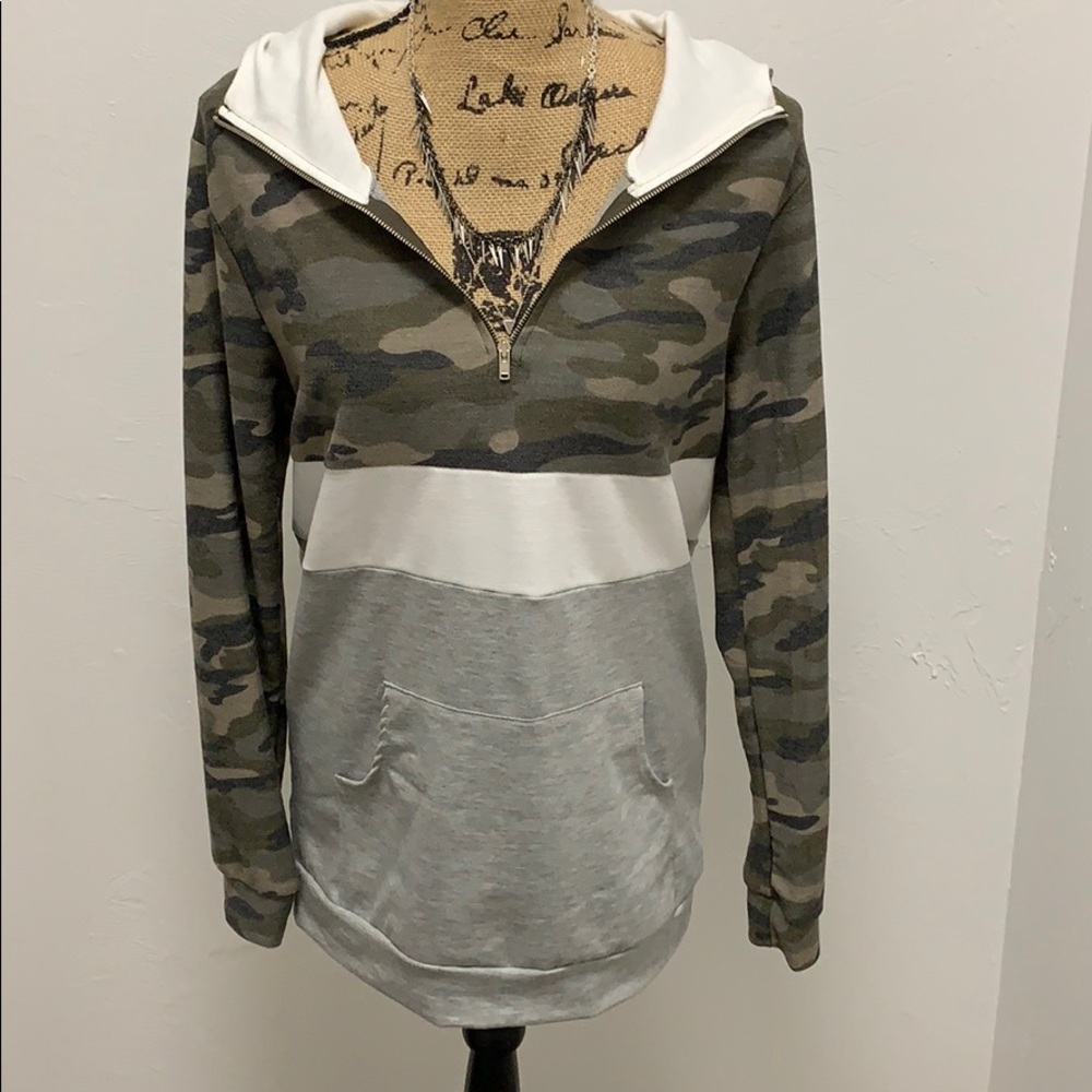 🌟RESTOCKED!🌟Camo Color Block Hoodie - Picture 7 of 8